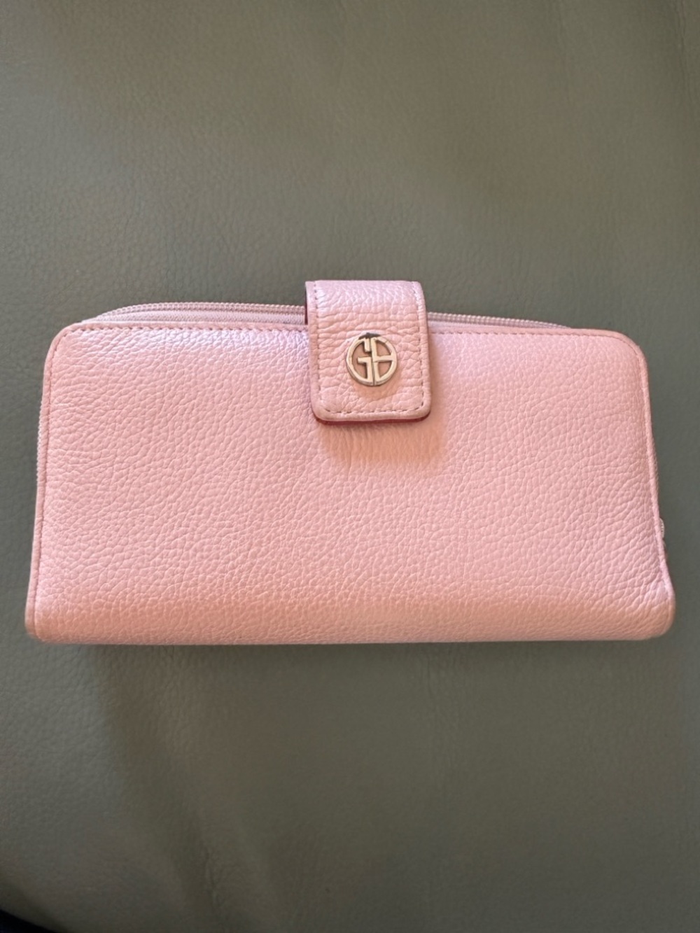 Giani Bernini Light Pink Leather Wallet